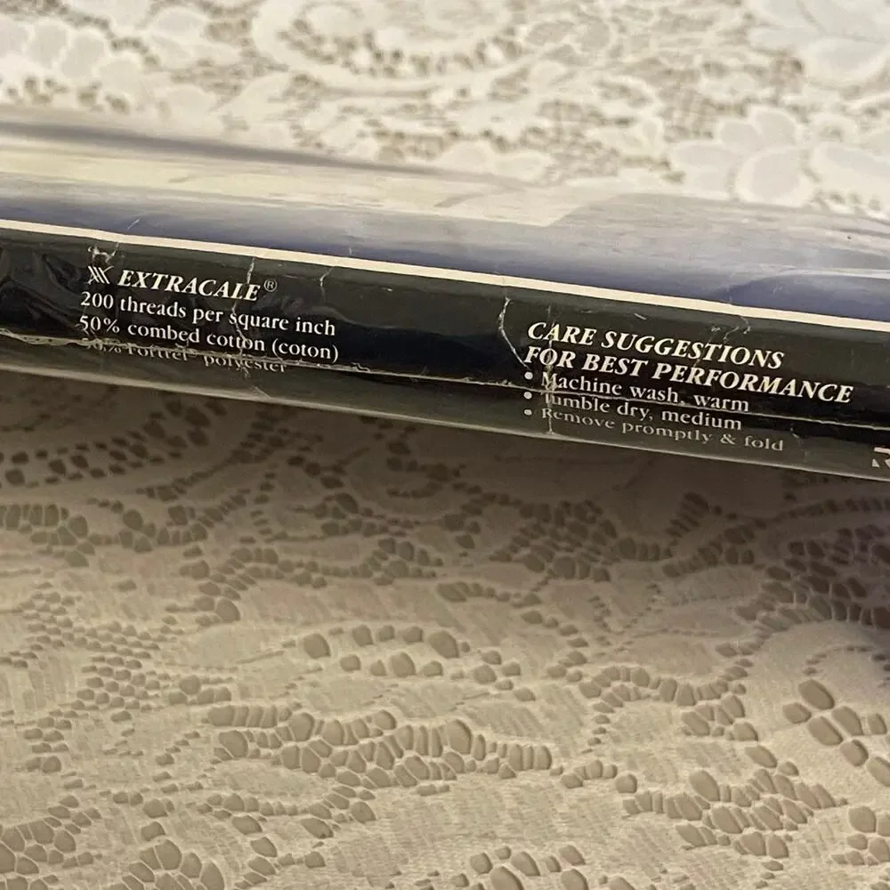 Yves Saint Laurent One Twin Flat Sheet YSL Vintage New Old Stock 1987